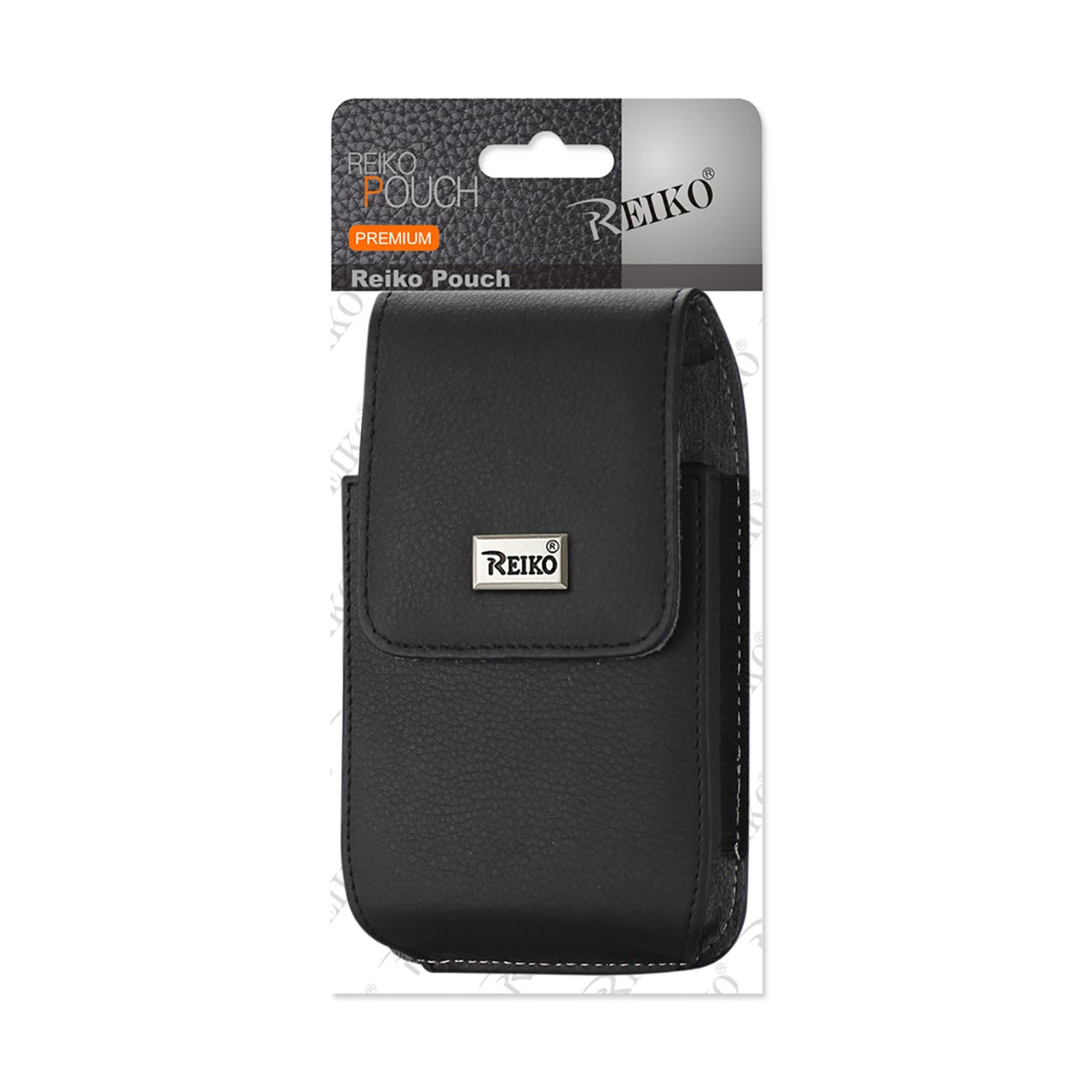 VP385B 7" REIKO VERTICAL XL MEGA EXTRA LARGE LEATHER POUCH BELT CLIP HOLSTER CELL PHONE CASE UNIVERSAL OVERSIZE