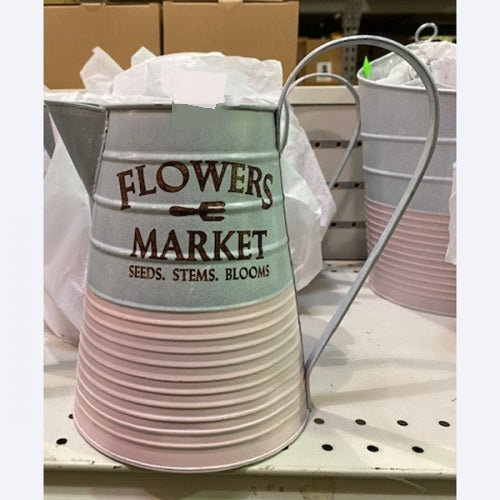 GALVANIZED BUCKET WESTERN HOME DECOR METAL NEW ART