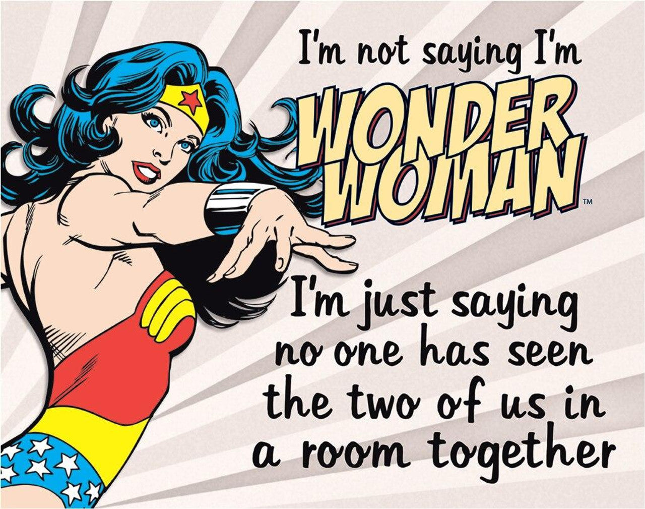 #2187 WONDER WOMAN TIN METAL SIGN CUSTOM METAL ART WESTERN HOME DECOR NEW