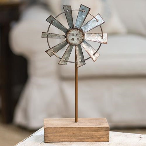 CH_G90290 10" WINDMILL FINIAL FARMHOUSE METAL ART WESTERN HOME DECOR NEW