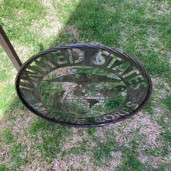 24" US MARINE CORPS MILITARY LASERCUT RAW METAL WALL ART WESTERN HOME DECOR HANDMADE NO PAINT