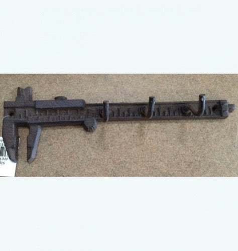 TOOL KEY HOLDER HOOK CAST IRON WALL ART METAL WESTERN HOME DECOR NEW