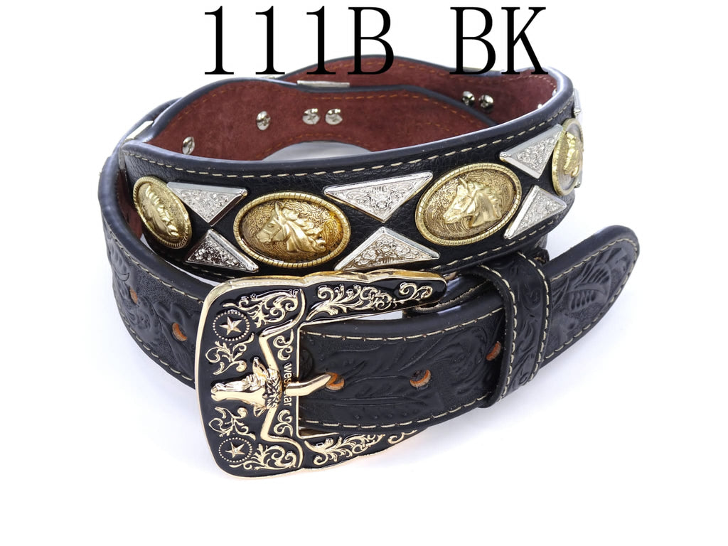 WS _ 111B BK HORSE BELT GENUINE LEATHER WESTERN BELTS FASHION NEW STYLE