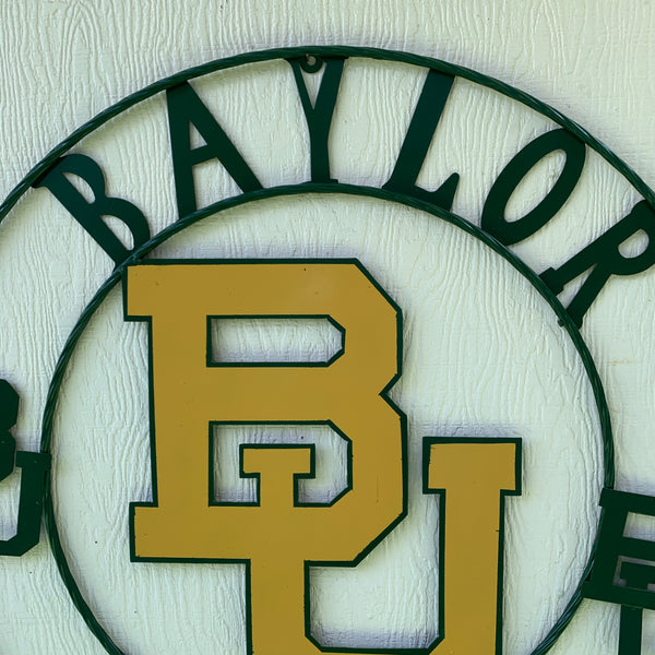 12",18",24",32" BAYLOR BEARS CUSTOM METAL VINTAGE CRAFT SIGN WESTERN HOME DECOR HANDMADE