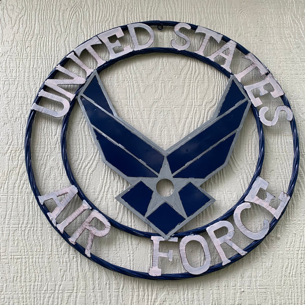 24" US AIRFORCE MILITARY METAL WALL ART WESTERN HOME DECOR NEW
