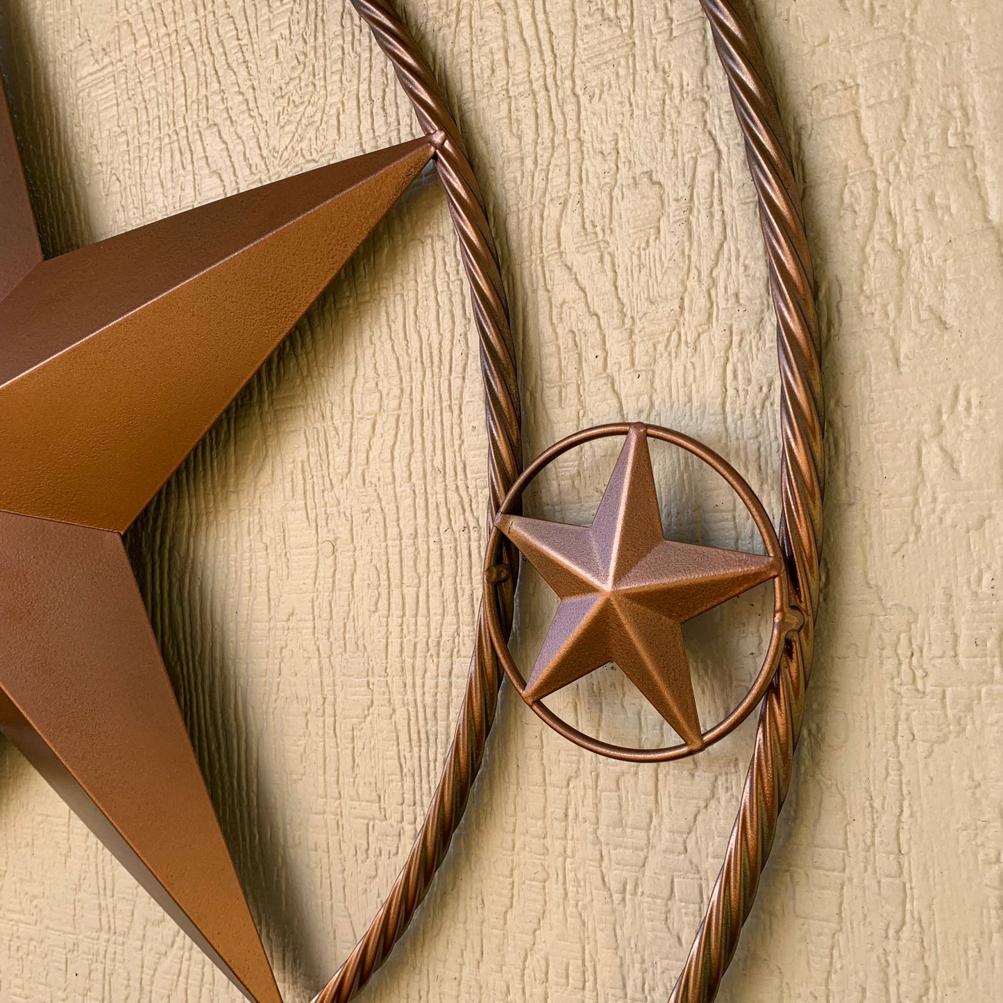 24", 32",36",40" TEXAS 1836 HAMMERED COPPER BARN STAR METAL WALL WESTERN HOME DECOR HANDMADE NEW