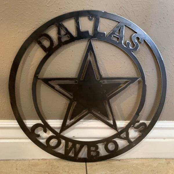 18", 24", 32" DALLAS COWBOYS LASER CUT CUSTOM VINTAGE RAW METAL CRAFT HANDMADE