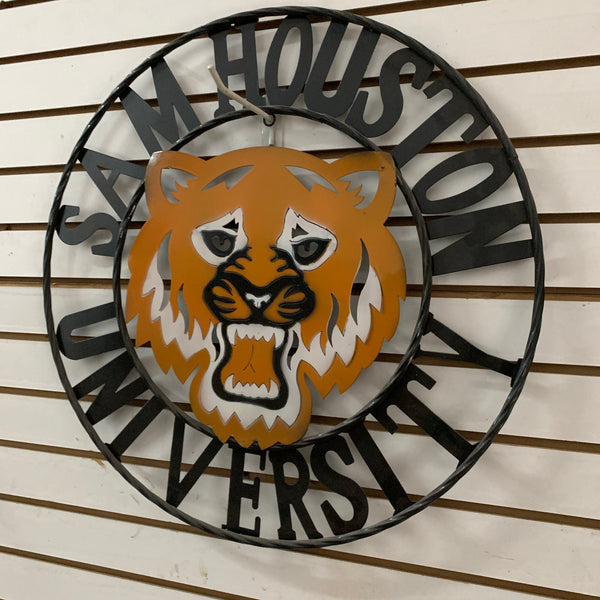 18",24",32" SHSU SAM HOUSTON STATE BEARKATS CUSTOM VINTAGE METAL TEAM CRAFT WESTERN HOME DECOR HANDMADE
