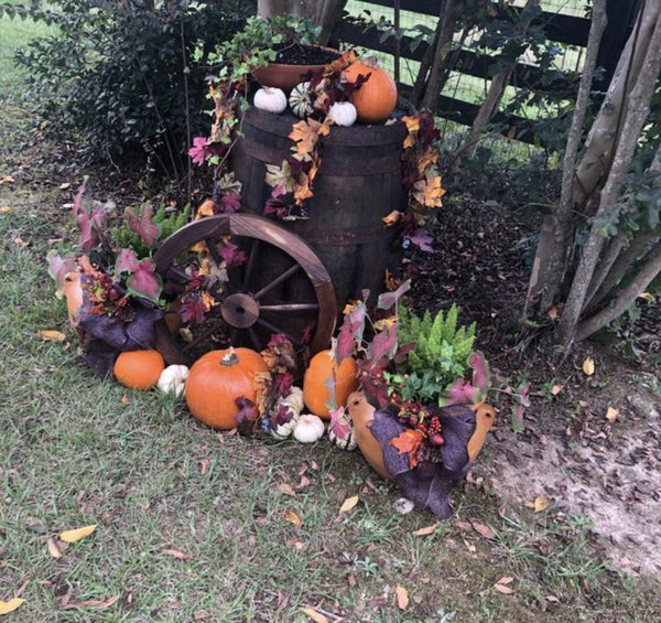 16",24",30" WAGON WHEEL BROWN BARN WOOD WESTERN HOME DECOR RUSTIC HANDMADE CRAFT