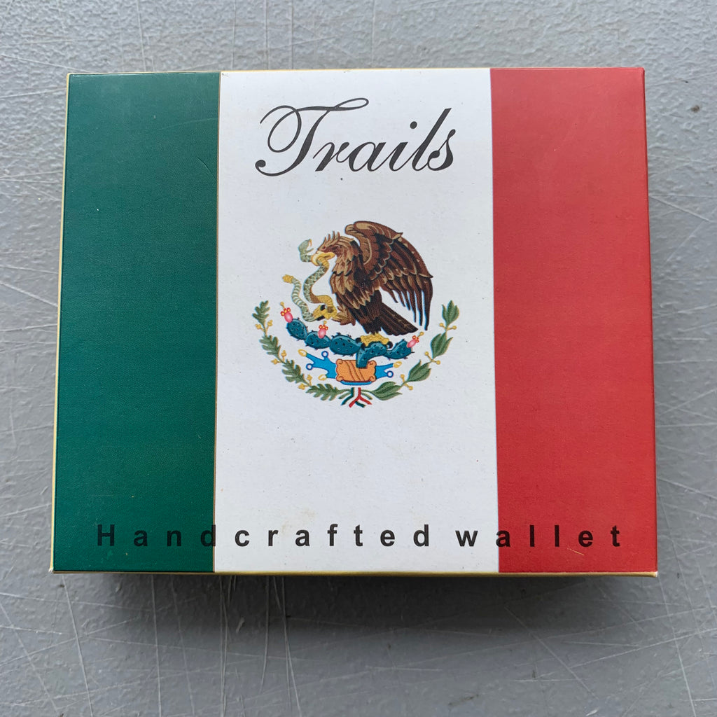 5" MEXICO FLAG WALLET LEATHER BIFOLD WALLET NEW