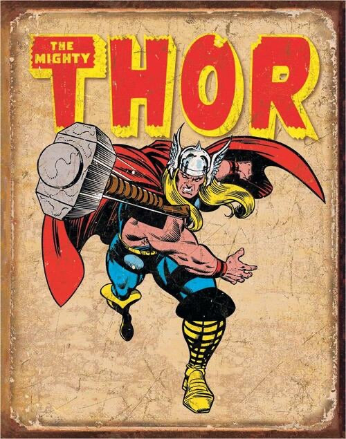 THOR TIN SIGN METAL ART WESTERN HOME DECOR CRAFT