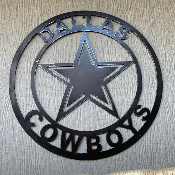18", 24", 32" DALLAS COWBOYS LASER CUT CUSTOM VINTAGE RAW METAL CRAFT HANDMADE