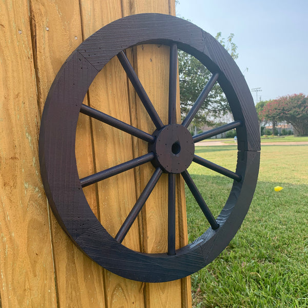 16",24",30" WAGON WHEEL BARN WOOD NAVY BLUE WESTERN HOME DECOR