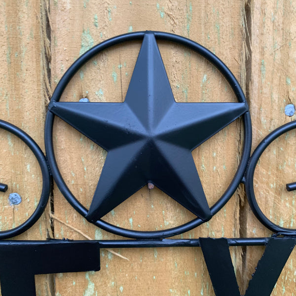 16"x10" LONESTAR KEYS HOLDER METAL HOOKS HANDMADE USA WALL ART METAL WESTERN HOME DECOR NEW BLACK