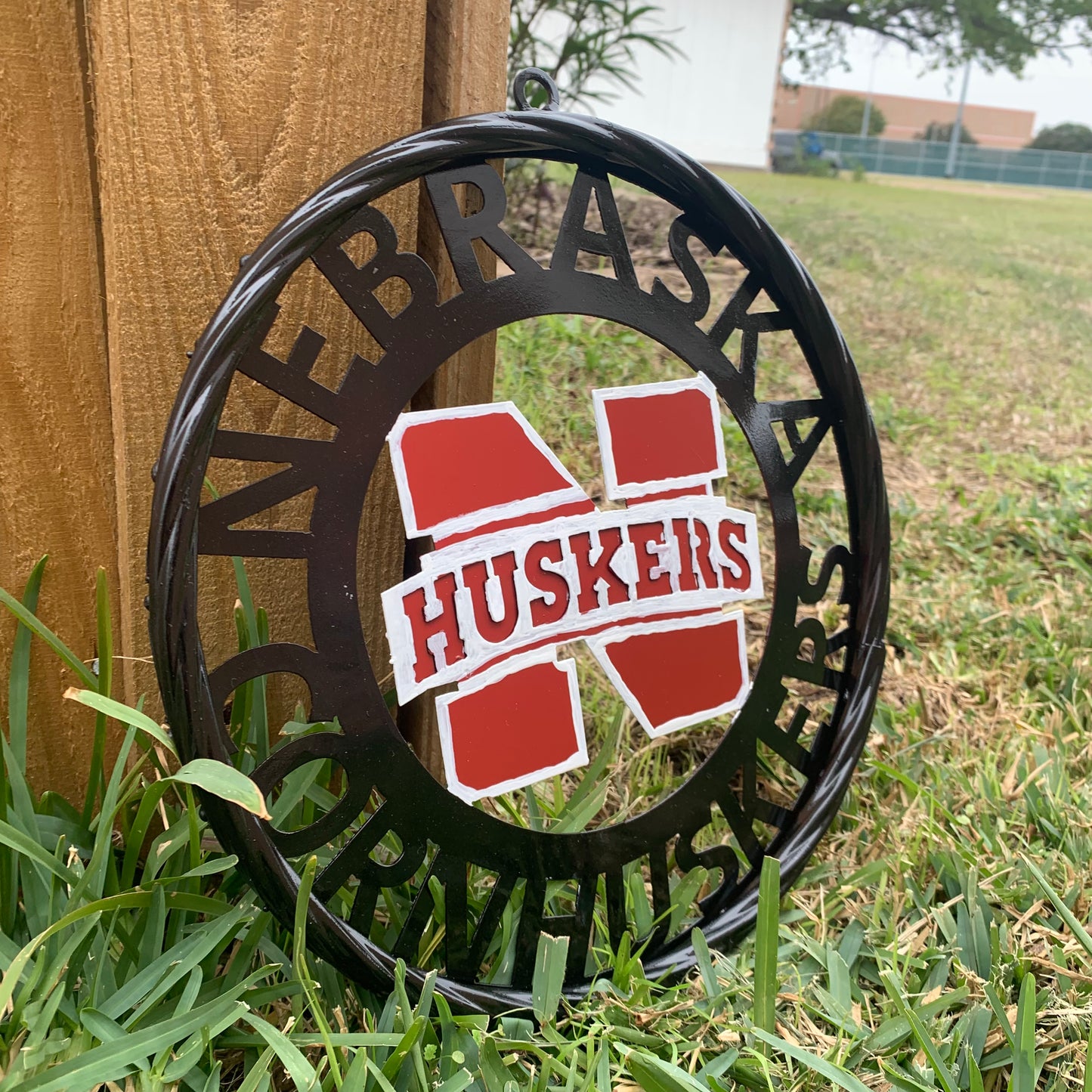 NEBRASKA HUSKERS METAL CUSTOM VINTAGE CRAFT TEAM SIGN WESTERN HOME DECOR HANDMADE 12",18",24",36"