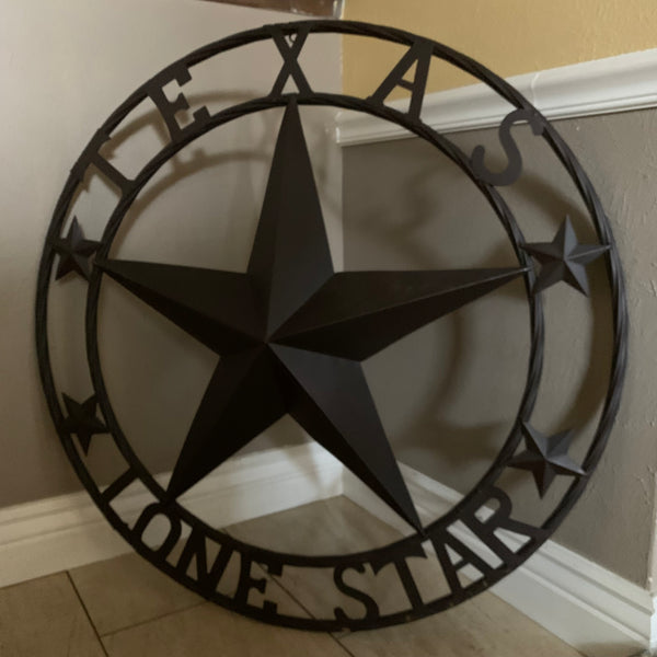 TEXAS LONESTAR METAL ART WESTERN HOME WALL DECOR RUSTIC VINTAGE BROWN NEW, SIZE:24",32",36",40",42",44",46",50"