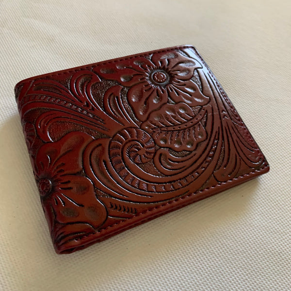 5" MEN'S WALLET GENUINE LEATHER BIFOLD WESTERN STYLE WALLET NEW