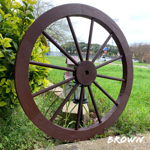 16",24",30" WAGON WHEEL BLACK BARN WOOD WESTERN HOME DECOR RUSTIC HANDMADE CRAFT
