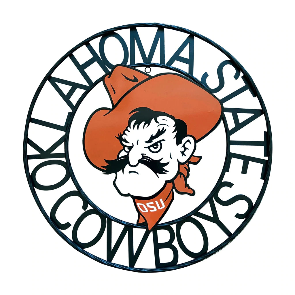 18",24",32" OSU OKLAHOMA STATE COWBOYS CUSTOM METAL VINTAGE CRAFT TEAM SIGN OFFICIAL LICENSED PRODUCT