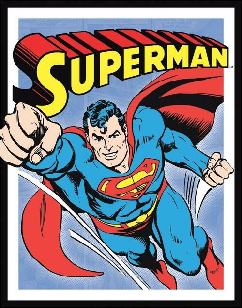 SUPERMAN TIN SIGN METAL ART WESTERN HOME DECOR CRAFT