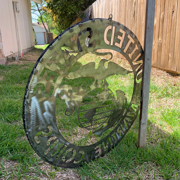 24" US MARINE CORPS MILITARY LASERCUT RAW METAL WALL ART WESTERN HOME DECOR HANDMADE NO PAINT