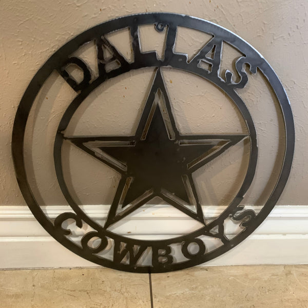 18", 24", 32" DALLAS COWBOYS LASER CUT CUSTOM VINTAGE RAW METAL CRAFT HANDMADE