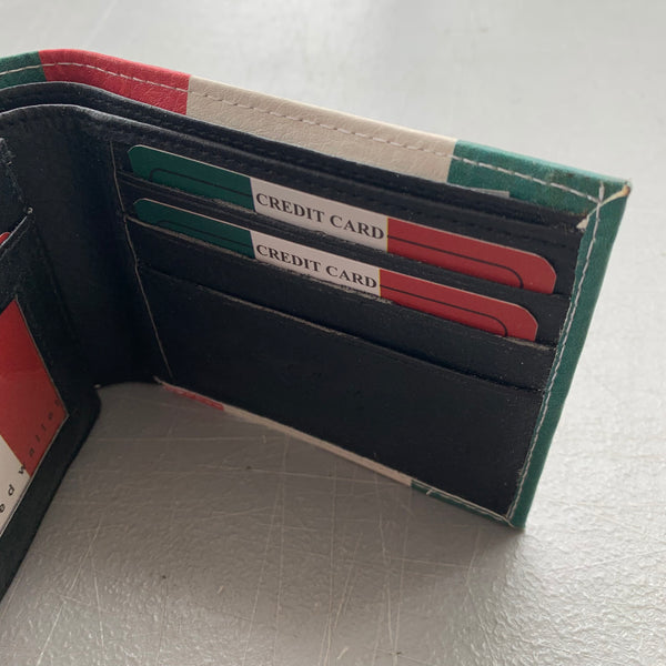 5" MEXICO FLAG WALLET LEATHER BIFOLD WALLET NEW