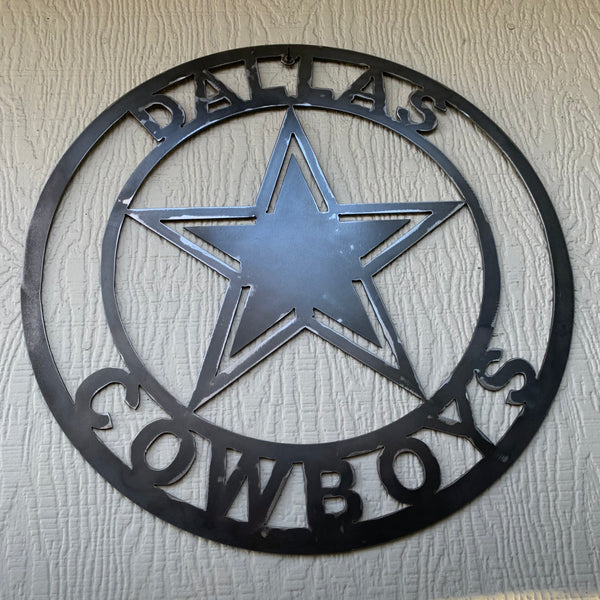 18", 24", 32" DALLAS COWBOYS LASER CUT CUSTOM VINTAGE RAW METAL CRAFT HANDMADE
