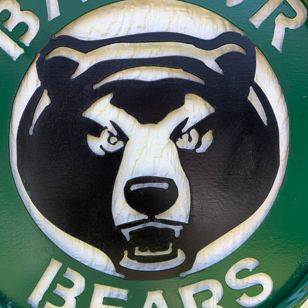 12",18",24",32" BAYLOR BEARS CUSTOM METAL VINTAGE CRAFT SIGN WESTERN HOME DECOR HANDMADE