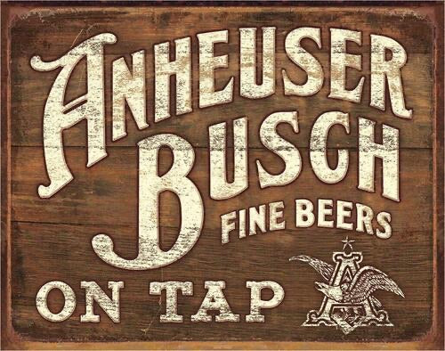 ANHEUSER BUSCH TIN SIGN METAL ART WESTERN HOME DECOR CRAFT