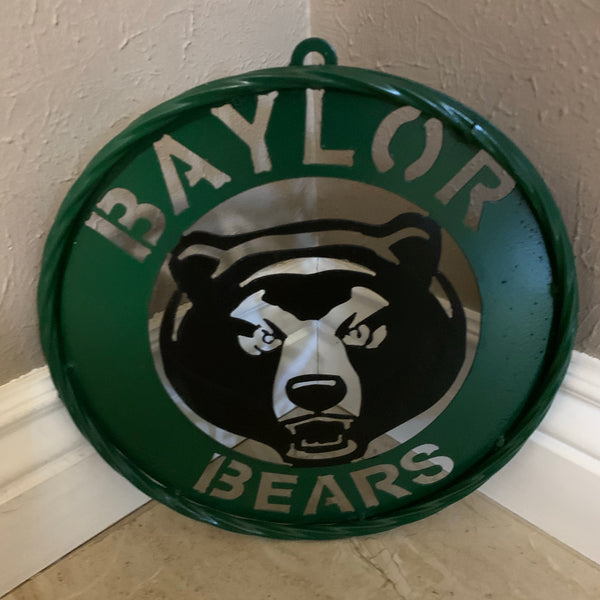 12",18",24",32" BAYLOR BEARS CUSTOM METAL VINTAGE CRAFT SIGN WESTERN HOME DECOR HANDMADE