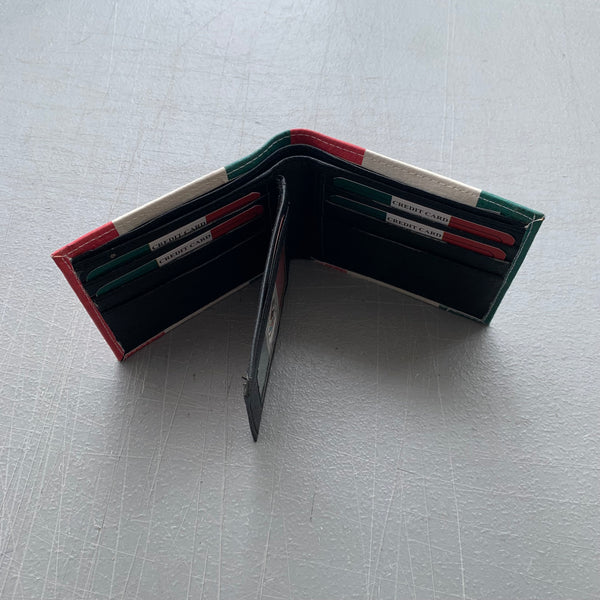 5" MEXICO FLAG WALLET LEATHER BIFOLD WALLET NEW