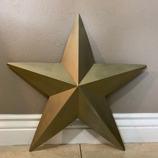 12", 17", 24", 30", 36" RUSTIC GOLD METALLIC BARN METAL STAR WALL ART WESTERN HOME DECOR VINTAGE RUSTIC ART NEW #EH12110