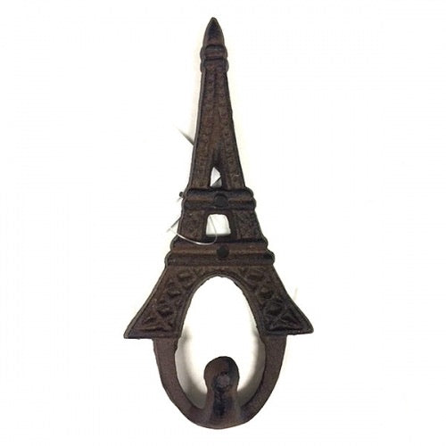 7"x3" TOWER KEY HOLDER COAT HOOK CAST IRON WALL ART METAL WESTERN HOME DECOR NEW