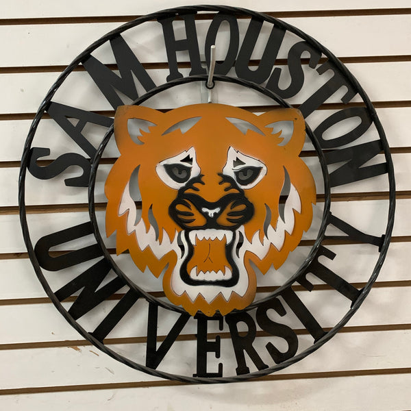 18",24",32" SHSU SAM HOUSTON STATE BEARKATS CUSTOM VINTAGE METAL TEAM CRAFT WESTERN HOME DECOR HANDMADE