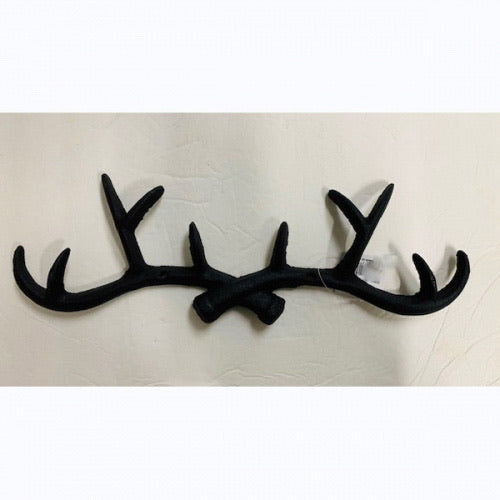1.4"x4.5" ANTLER KEY HOLDEE COAT HOOK CAST IRON WALL ART METAL WESTERN HOME DECOR NEW