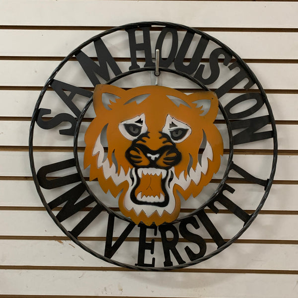 18",24",32" SHSU SAM HOUSTON STATE BEARKATS CUSTOM VINTAGE METAL TEAM CRAFT WESTERN HOME DECOR HANDMADE