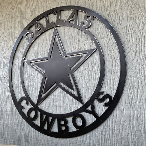 18", 24", 32" DALLAS COWBOYS LASER CUT CUSTOM VINTAGE RAW METAL CRAFT HANDMADE