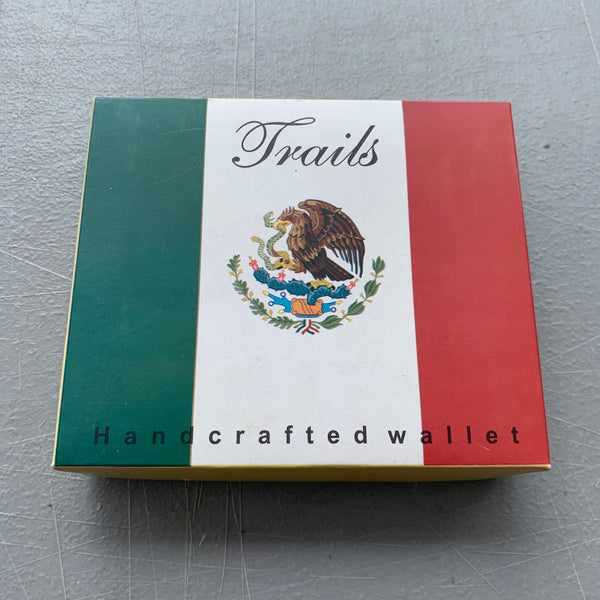 5" MEXICO FLAG WALLET LEATHER BIFOLD WALLET NEW