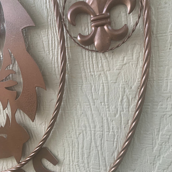 12",18", 24", 32", 36" GEAUX TIGERS HAMMERED COPPER CUSTOM METAL VINTAGE CRAFT SIGN TEAM HANDMADE