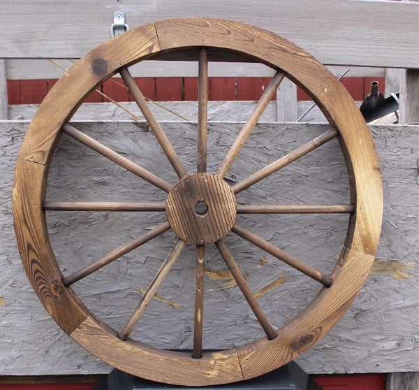 16",24",30" WAGON WHEEL RED BARN WOOD WESTERN HOME DECOR RUSTIC HANDMADE CRAFT