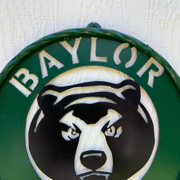 12",18",24",32" BAYLOR BEARS CUSTOM METAL VINTAGE CRAFT SIGN WESTERN HOME DECOR HANDMADE