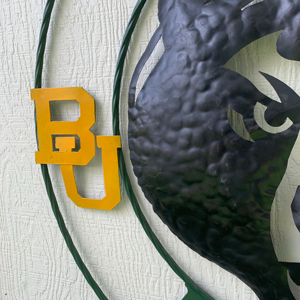 12",18",24",32" BAYLOR BEARS CUSTOM METAL VINTAGE CRAFT SIGN WESTERN HOME DECOR HANDMADE