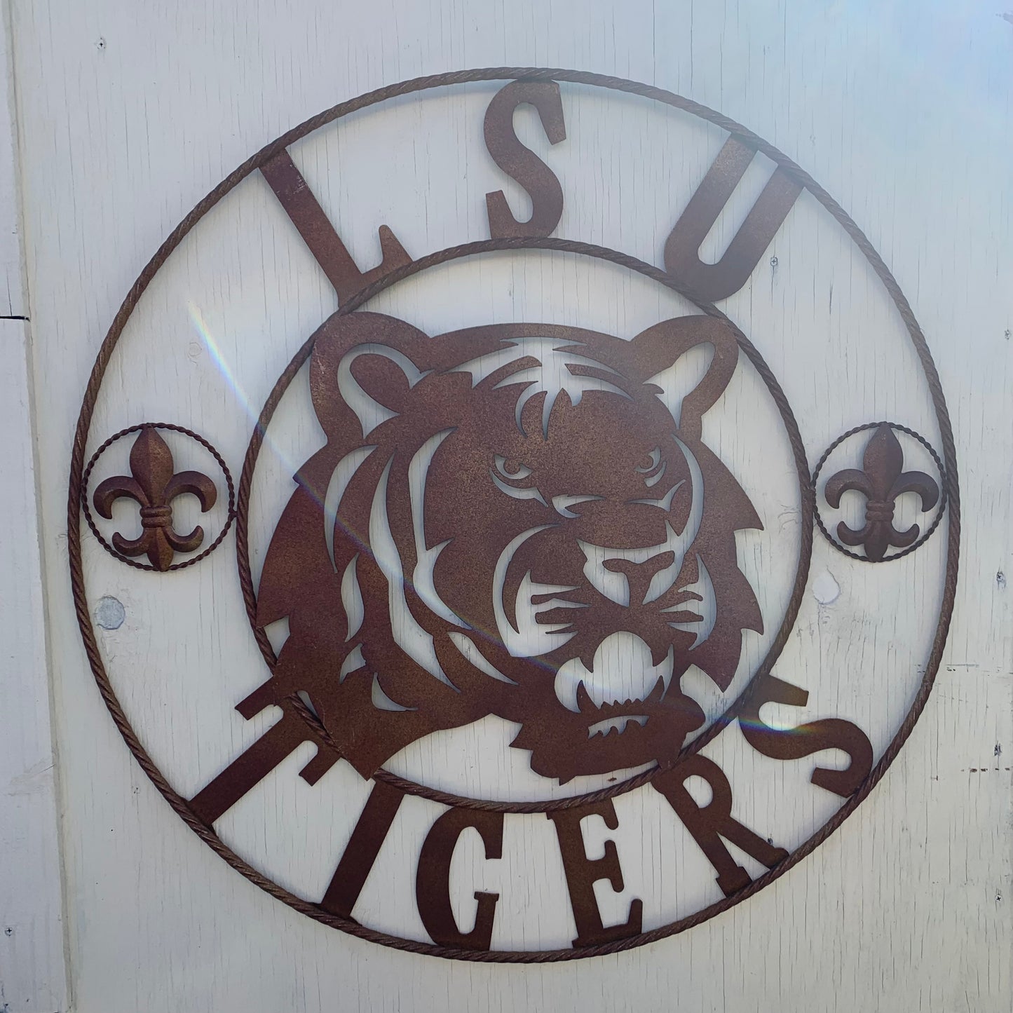 LSU TIGERS METAL CUSTOM VINTAGE CRAFT ART SIGN WESTERN HOME DECOR 12,18",24",32",36"
