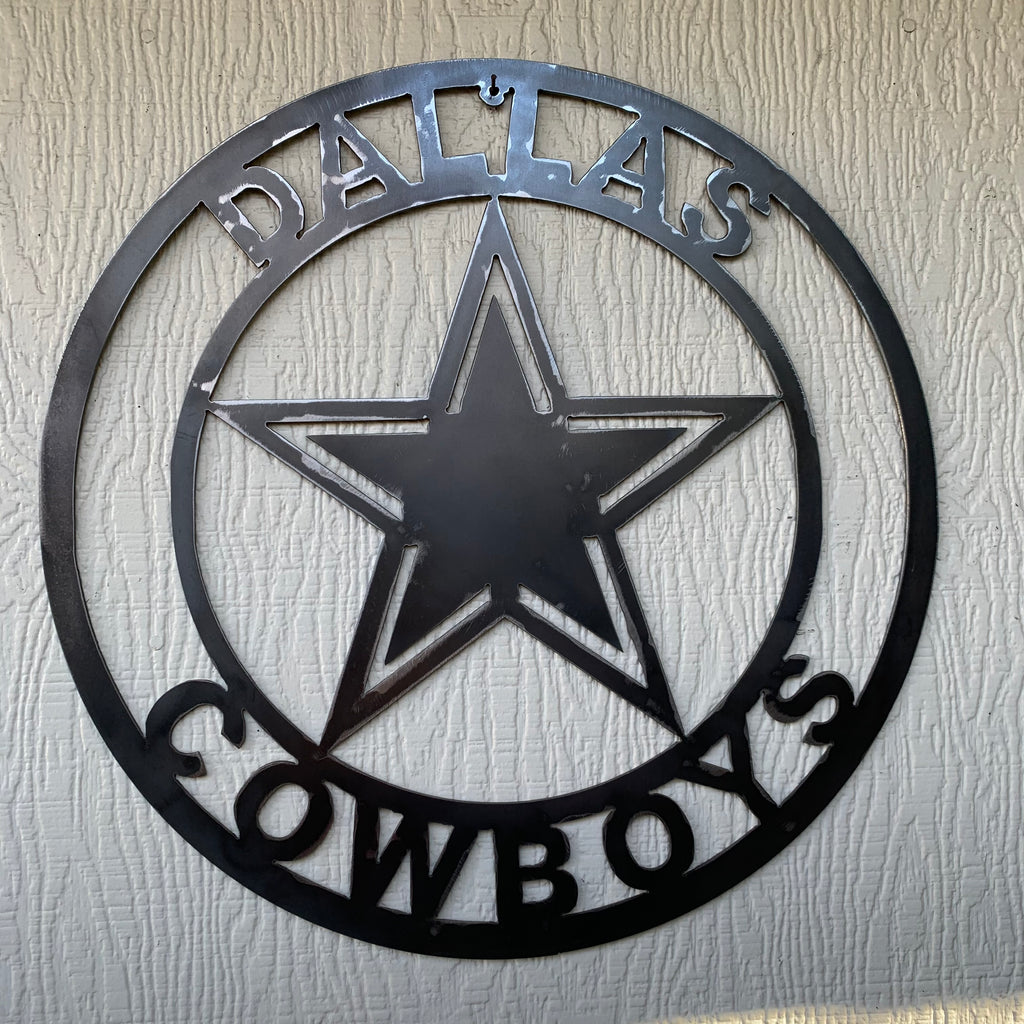 18", 24", 32" DALLAS COWBOYS LASER CUT CUSTOM VINTAGE RAW METAL CRAFT HANDMADE