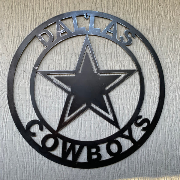18", 24", 32" DALLAS COWBOYS LASER CUT CUSTOM VINTAGE RAW METAL CRAFT HANDMADE