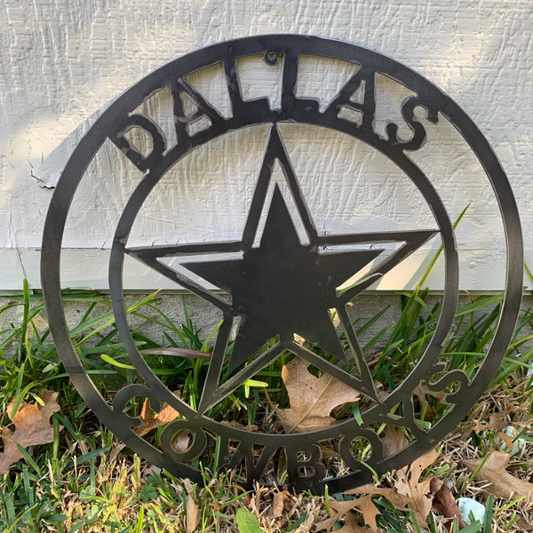 18", 24", 32" DALLAS COWBOYS LASER CUT CUSTOM VINTAGE RAW METAL CRAFT HANDMADE