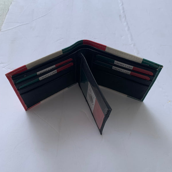 5" MEXICO FLAG WALLET LEATHER BIFOLD WALLET NEW