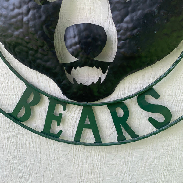 12",18",24",32" BAYLOR BEARS CUSTOM METAL VINTAGE CRAFT SIGN WESTERN HOME DECOR HANDMADE