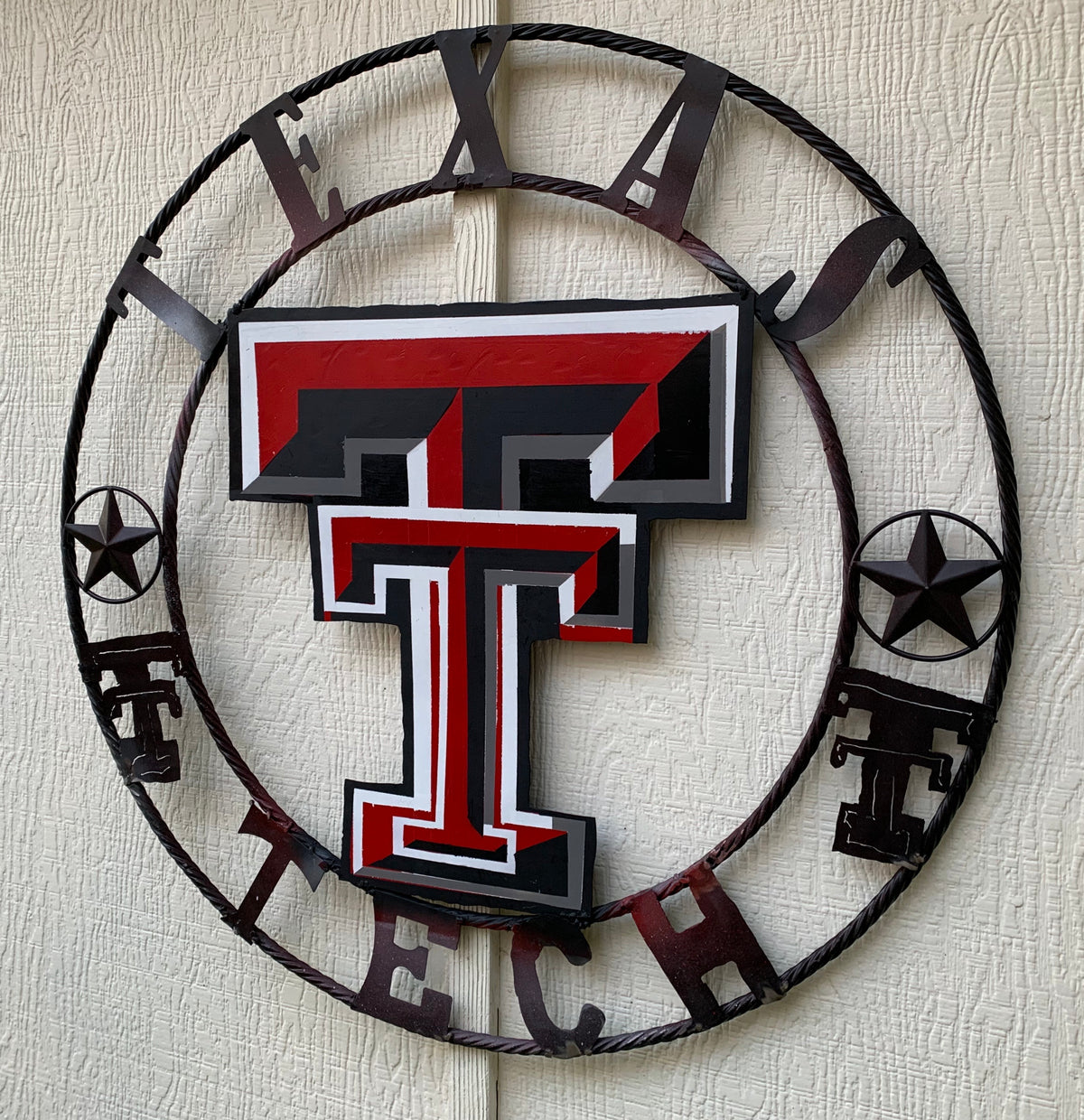 12", 18", 24", 32" TEXAS TECH CUSTOM VINTAGE CRAFT METAL TEAM SIGN